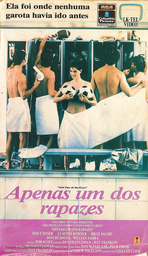 Just One of the Guys - Brazilian VHS movie cover