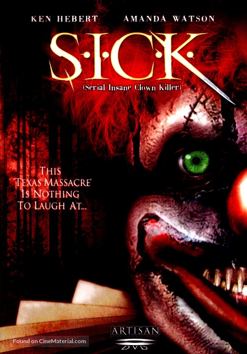 S.I.C.K. Serial Insane Clown Killer - DVD movie cover