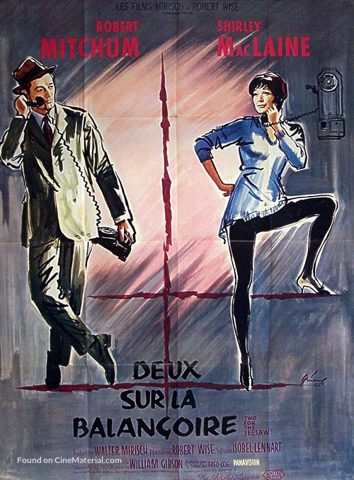 Two for the Seesaw - French Movie Poster