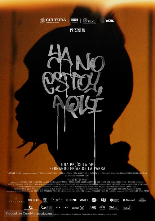 Ya no estoy aqui - Mexican Movie Poster