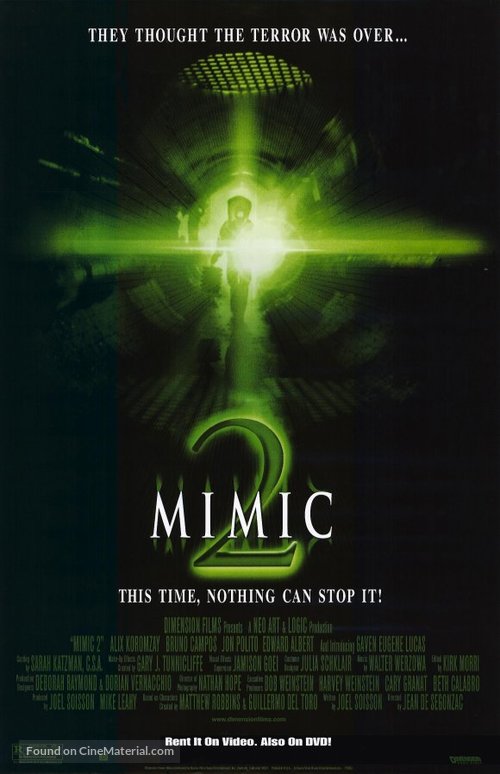 Mimic 2 - Movie Poster