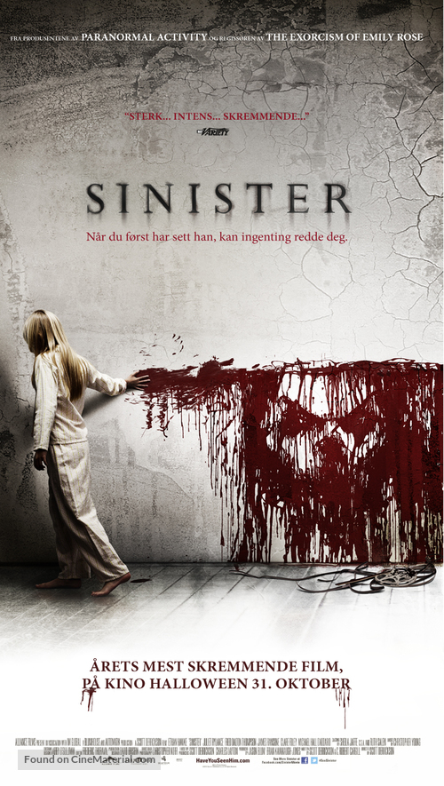 Sinister - Norwegian Movie Poster