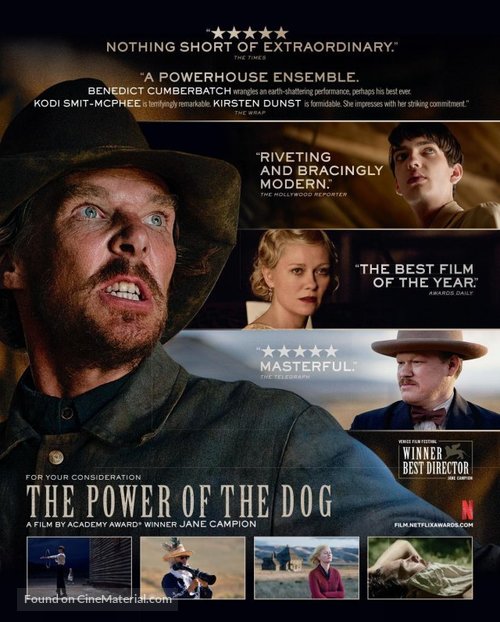 The Power of the Dog - For your consideration movie poster