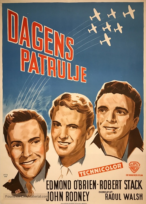 Fighter Squadron - Danish Movie Poster