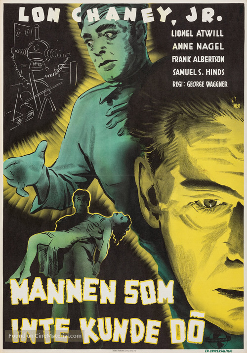 Man Made Monster - Swedish Movie Poster