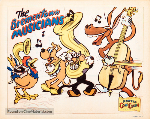 &quot;Comicolor cartoons&quot; The Bremen Town Musicians - Movie Poster