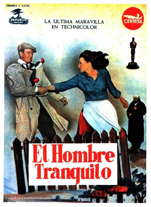 The Quiet Man - Spanish Movie Poster