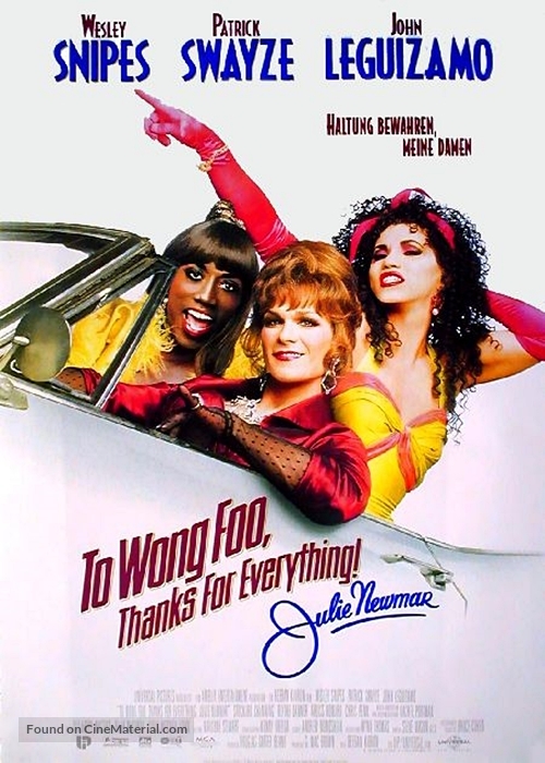 To Wong Foo Thanks for Everything, Julie Newmar - German Movie Poster
