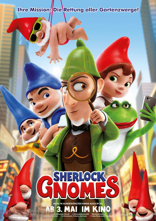 Sherlock Gnomes - German Movie Poster