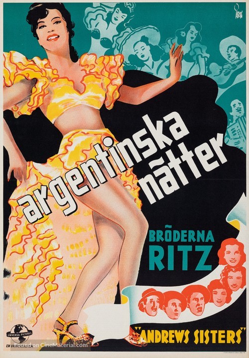 Argentine Nights - Swedish Movie Poster