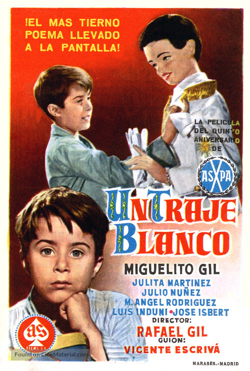 Un traje blanco - Spanish Movie Poster