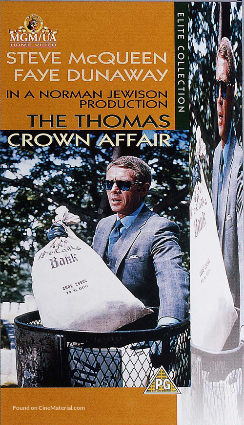 The Thomas Crown Affair - British VHS movie cover