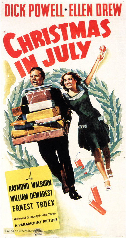 Christmas in July - Theatrical movie poster