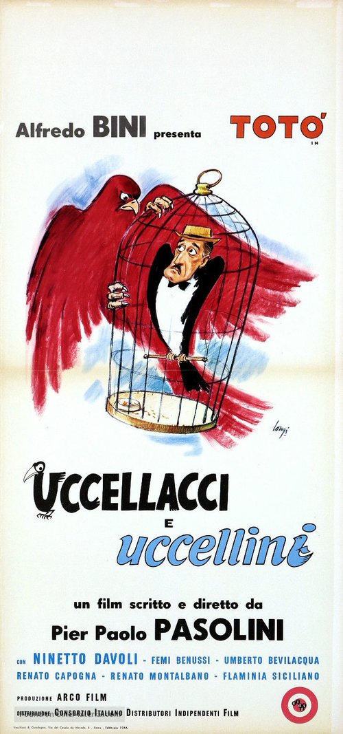 Uccellacci e uccellini - Italian Movie Poster