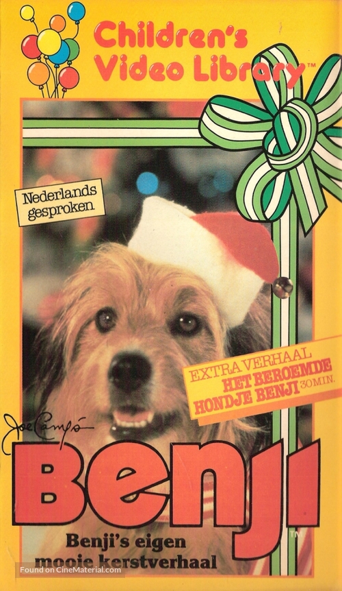 Benji&#039;s Very Own Christmas Story - Dutch VHS movie cover