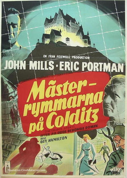The Colditz Story - Swedish Movie Poster