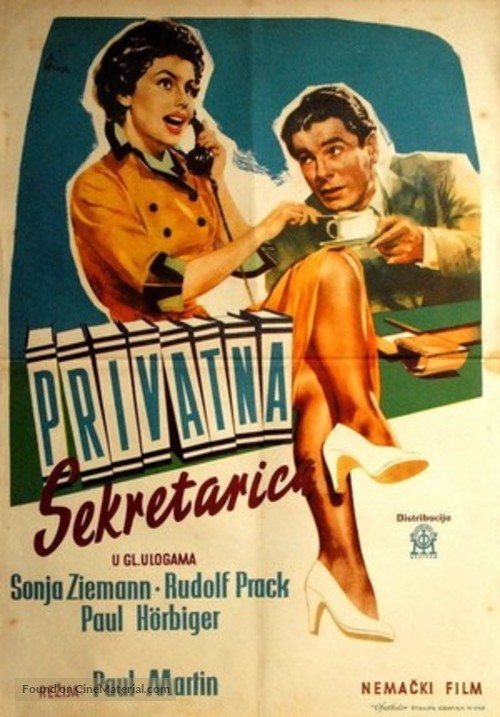 De prive-secretaresse - Polish Movie Poster