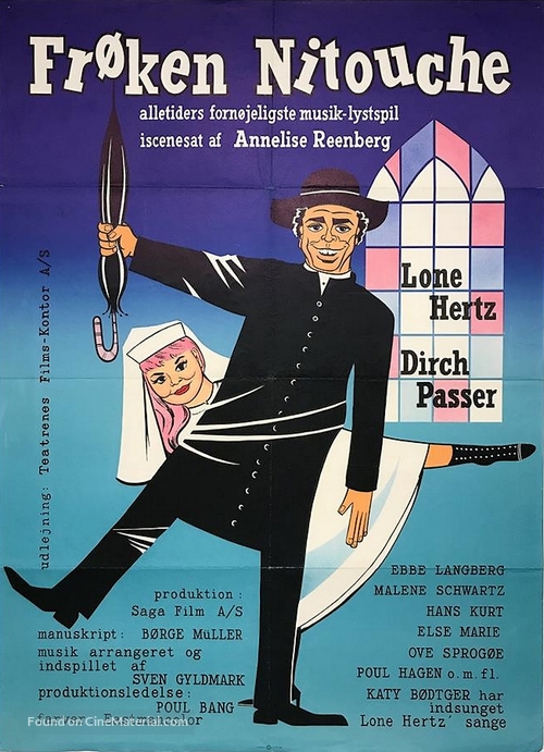 Fr&oslash;ken Nitouche - Danish Movie Poster