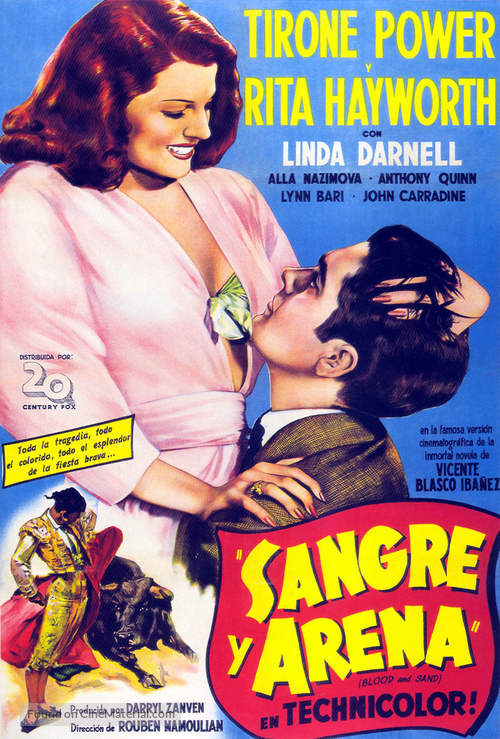 Blood and Sand - Spanish Movie Poster