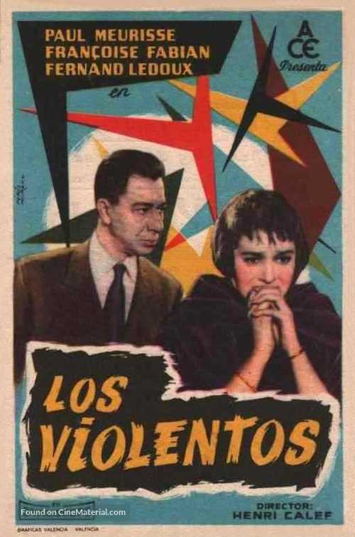 Les violents - Spanish Movie Poster