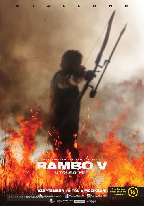Rambo: Last Blood - Hungarian Movie Poster