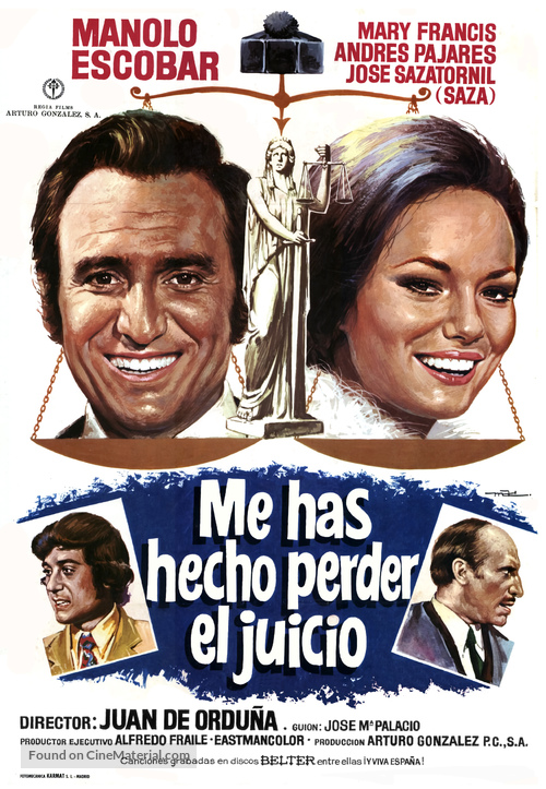 Me has hecho perder el juicio - Spanish Movie Poster
