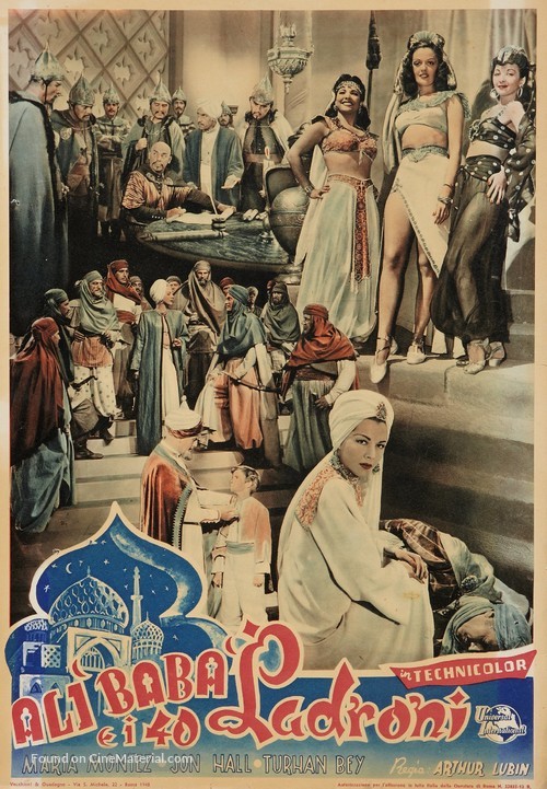 Ali Baba and the Forty Thieves - Italian Movie Poster