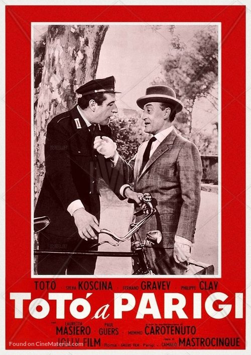 Tot&ograve; a Parigi - Italian Movie Poster