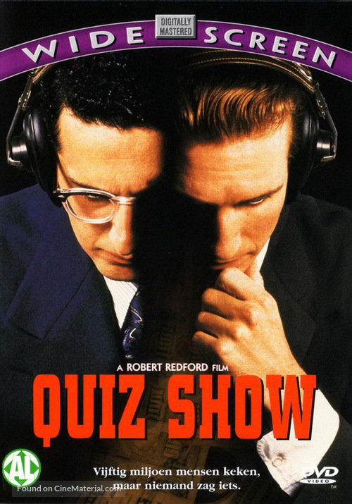 Quiz Show - Dutch DVD movie cover