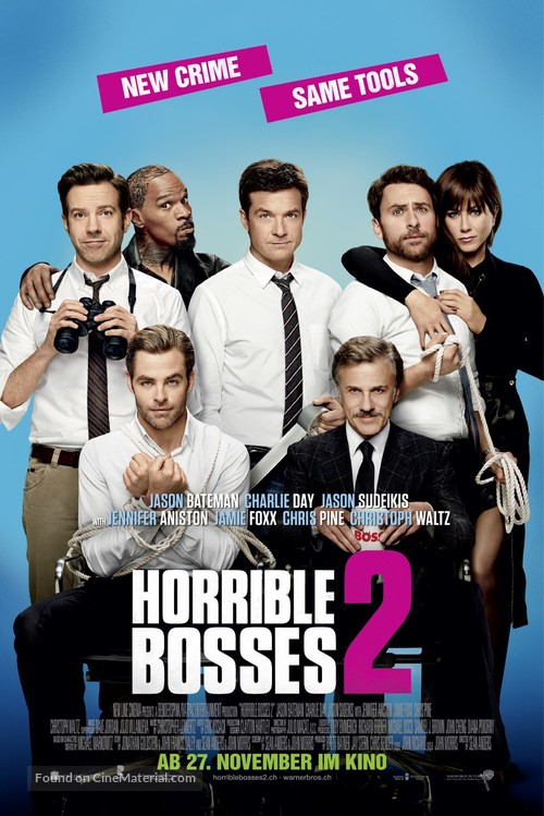 Horrible Bosses 2 - Swiss Movie Poster