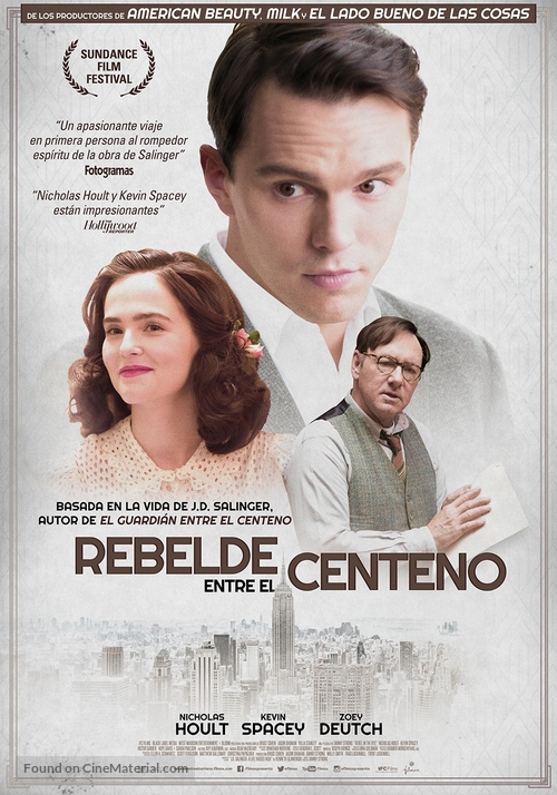 Rebel in the Rye - Spanish Movie Poster