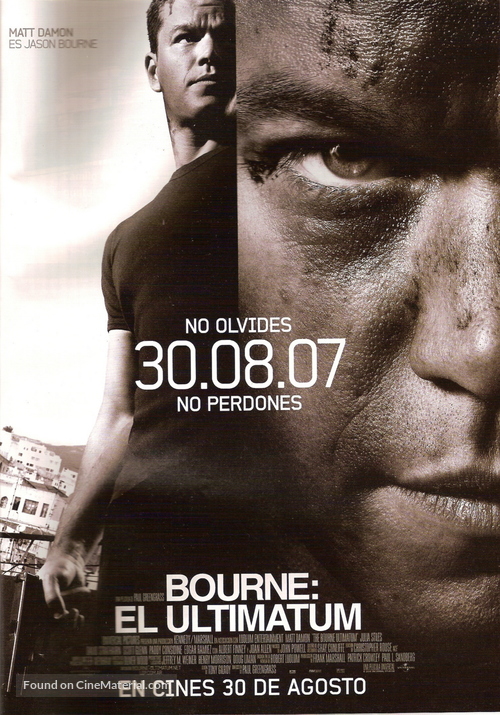 The Bourne Ultimatum - Argentinian Movie Poster