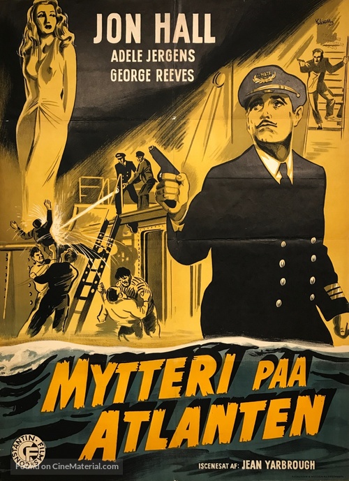 The Mutineers - Danish Movie Poster