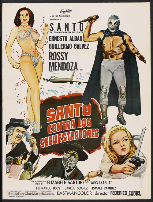&#039;Santo&#039; contra los secuestradores - Mexican Movie Poster