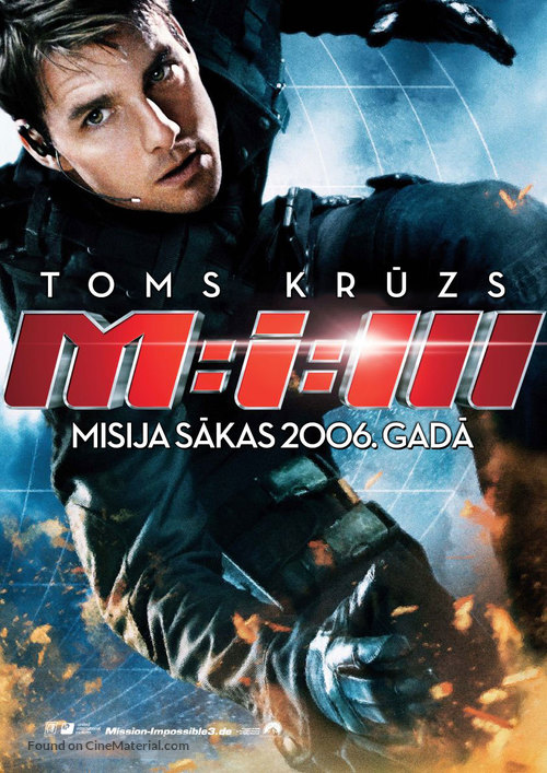 Mission: Impossible III - Latvian Movie Poster