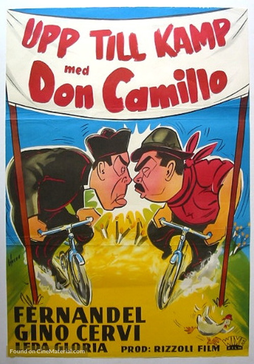 Don Camillo e l&#039;onorevole Peppone - Swedish Movie Poster