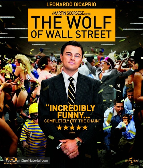 The Wolf of Wall Street - Blu-Ray movie cover