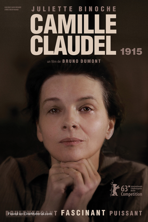 Camille Claudel, 1915 - Canadian Movie Poster
