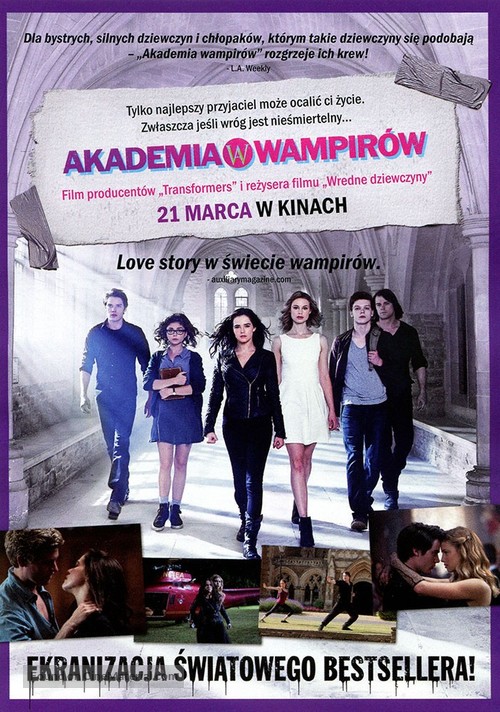 Vampire Academy - Polish Movie Poster