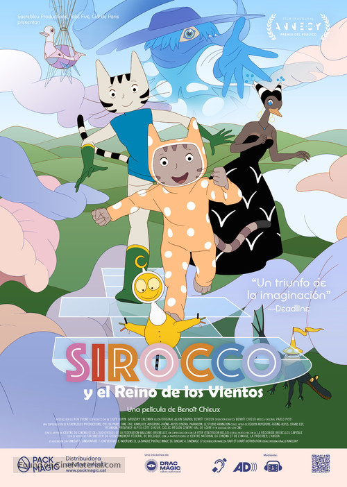 Sirocco et le royaume des courants d&#039;air - Spanish Movie Poster