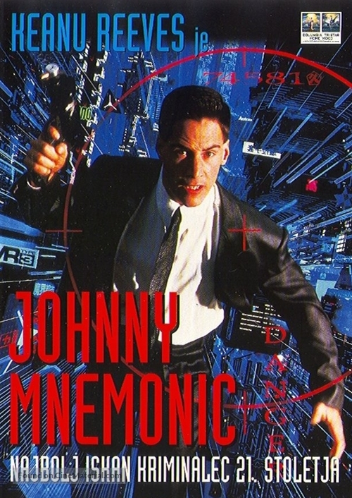 Johnny Mnemonic - Slovenian VHS movie cover