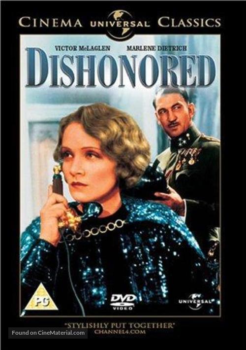 Dishonored - British DVD movie cover