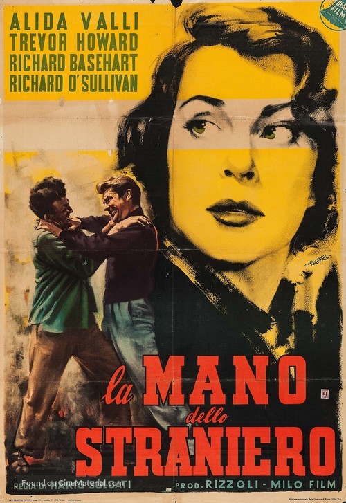 La mano dello straniero - Italian Movie Poster