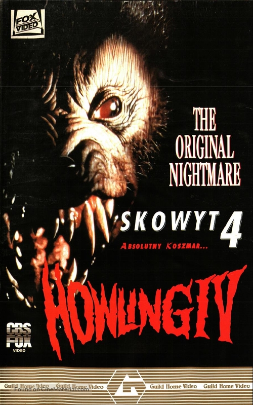 Howling IV: The Original Nightmare - Polish Movie Cover