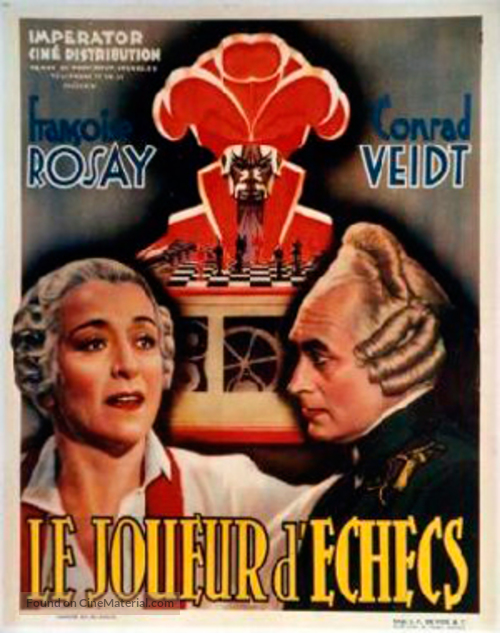 Le joueur d&#039;&eacute;checs - Belgian Movie Poster