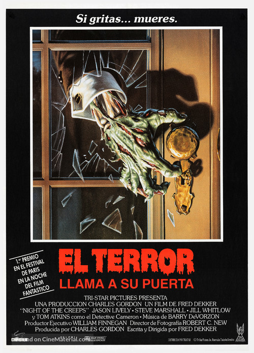Night of the Creeps - Spanish Movie Poster