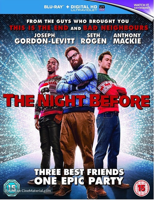 The Night Before - British Blu-Ray movie cover