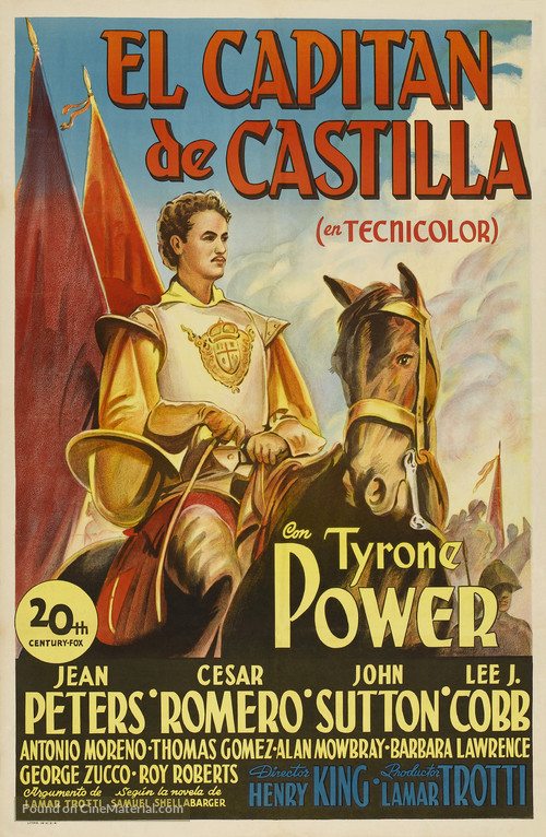 Captain from Castile - Spanish Movie Poster