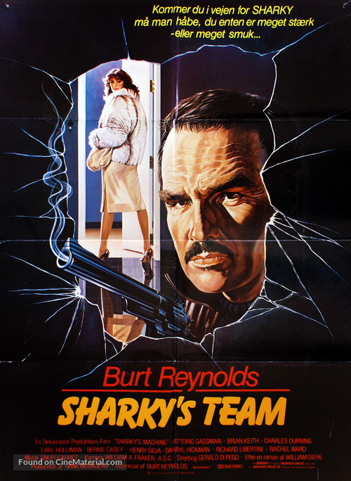 Sharky&#039;s Machine - Danish Movie Poster