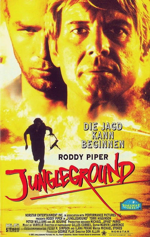 Jungleground - German VHS movie cover